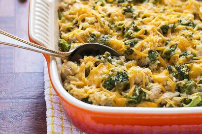 healthy-cheesy-chicken-broccoli-rice-casserole-tasty image