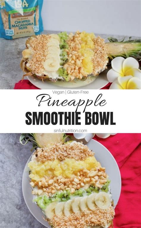 hawaiian-pineapple-smoothie-bowl-sinful-nutrition image