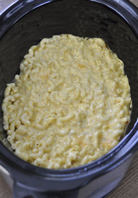 creamy-crock-pot-macaroni-and-cheese-wishes-and image