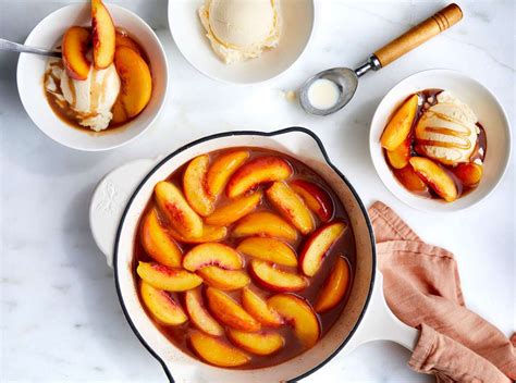 skillet-fried-peaches-recipe-southern-living image