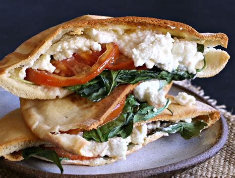 pita-grilled-cheese-with-spinach-and-feta-the-spruce image