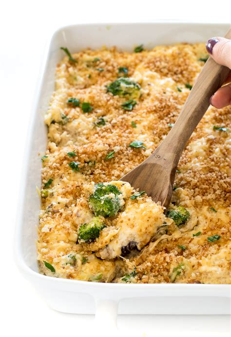 healthy-cheesy-broccoli-quinoa-bake-chef-savvy image