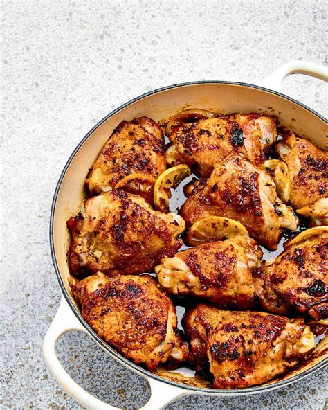 roasted-lemon-chicken-thighs-leites-culinaria image