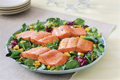 grilled-salmon-with-corn-salad-safeway image