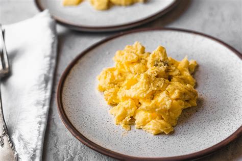 how-to-make-perfect-fluffy-scrambled-eggs-the-spruce image