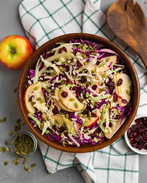 winter-slaw-with-apples-and-cranberries-wellplatedcom image