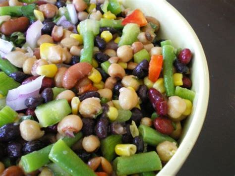 sweet-tangy-bean-salad-recipe-sparkrecipes image