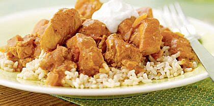 spicy-peanut-chicken-over-rice-recipe-myrecipes image