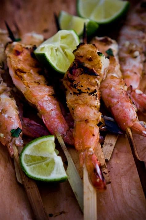 grilled-shrimp-with-lemongrass-and-ginger-steamy image