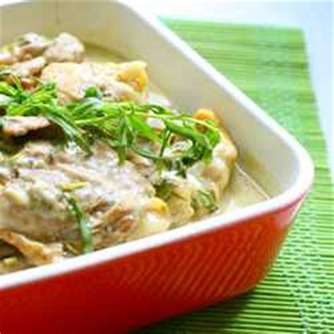 tarragon-chicken-recipe-easy-french-food image