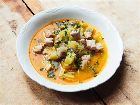 basque-tuna-and-potato-soup-marmitako-recipe-saveur image