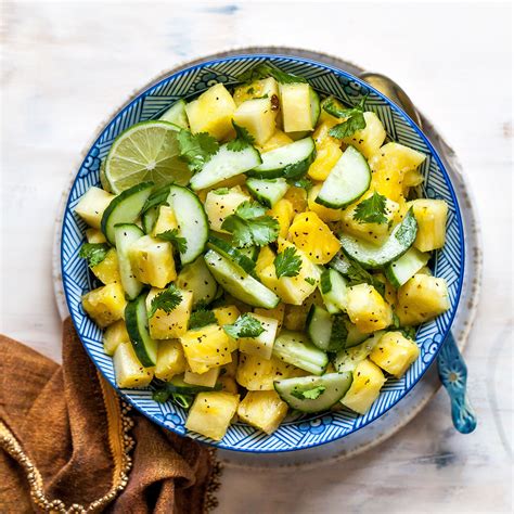 pineapple-cucumber-salad-eatingwell image