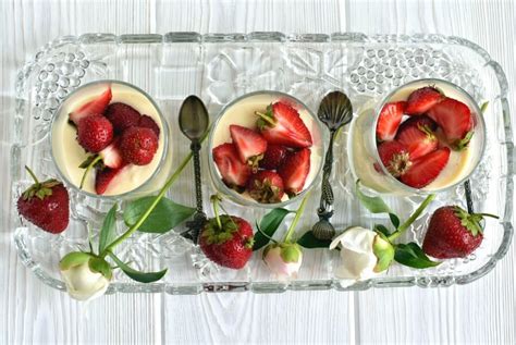 lavender-scented-strawberries-with-honey-cream image