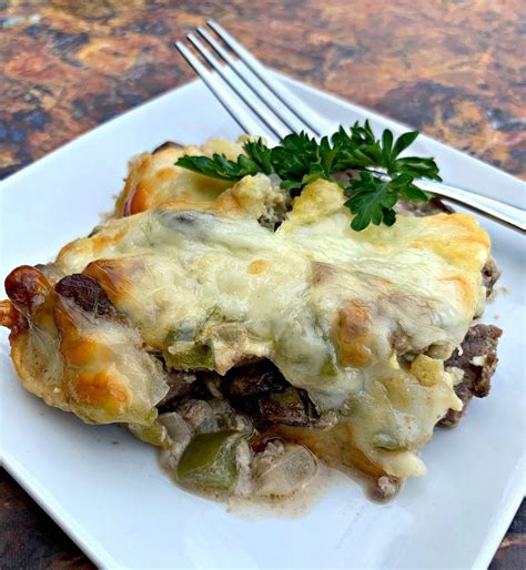 easy-keto-low-carb-philly-cheese-steak-casserole image