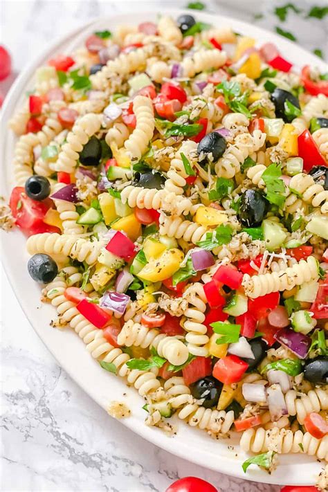 cold-pasta-salad-with-smoked-sausage-the-yummy-bowl image