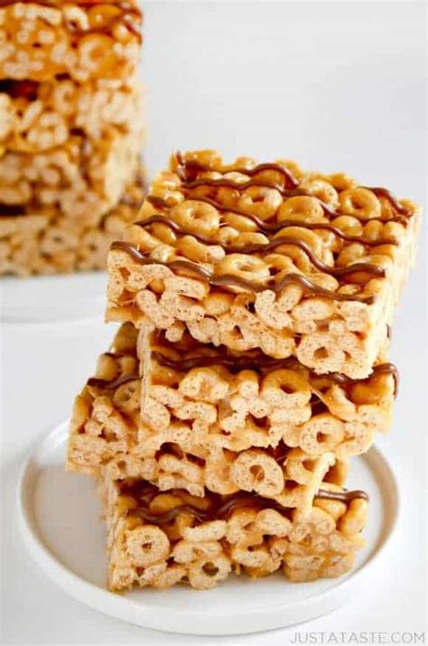 peanut-butter-cheerios-marshmallow-treats-just-a-taste image