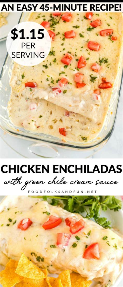 chicken-enchiladas-with-green-chile-cream-sauce image