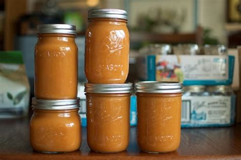 honey-sweetened-gingery-peach-butter-food-in-jars image