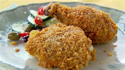 chicken-baked-in-cornflake-crumbs-food-network image