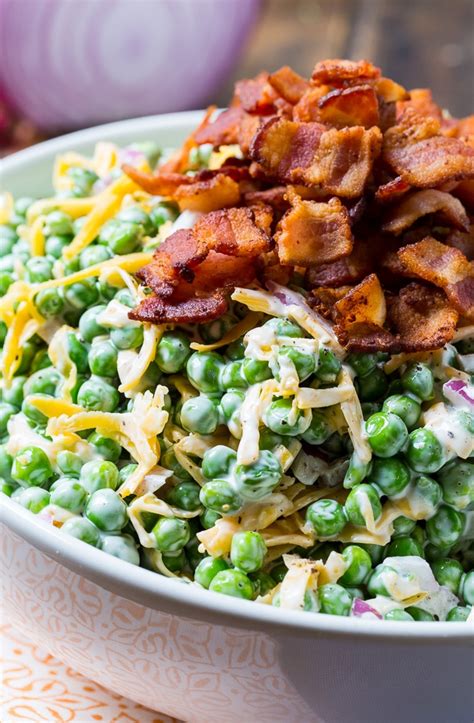 creamy-pea-salad-spicy-southern-kitchen image