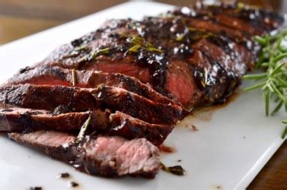 grilled-balsamic-and-rosemary-flat-iron-steak-tasty image