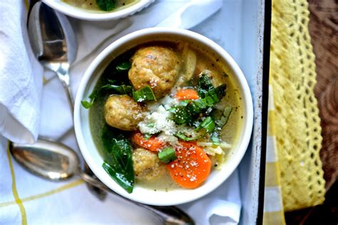 spring-minestrone-with-chicken-meatballs-ciao-chow image