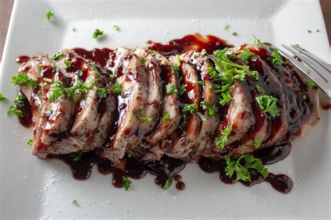 sous-vide-pork-loin-with-raspberry-balsamic-sauce image