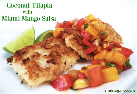 coconut-crusted-tilapia-with-miami-mango-salsa image