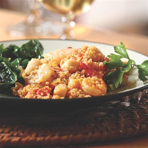 seafood-couscous-paella-eatingwell image