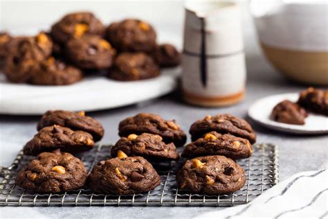 chocolate-chocolate-chip-cookies-king-arthur-baking image