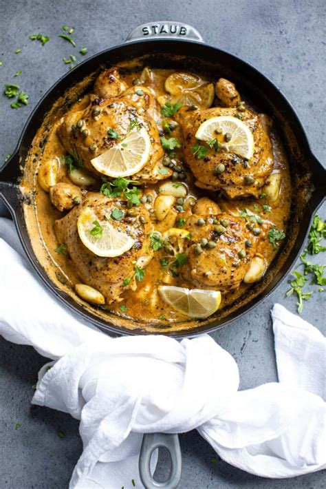 creamy-lemon-garlic-chicken-thighs-with-capers image