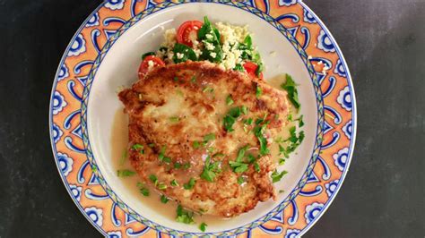 chicken-francese-with-couscous-with-rachael-ray image