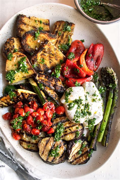 grilled-vegetables-with-chimichurri-burrata-the image
