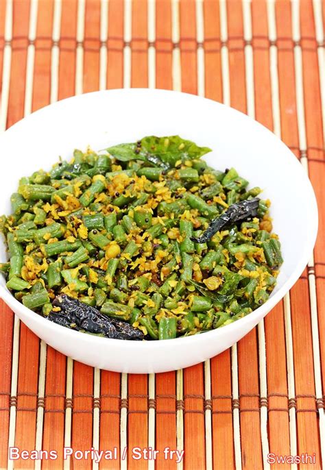 beans-poriyal-green-beans-fry-recipe-swasthis image