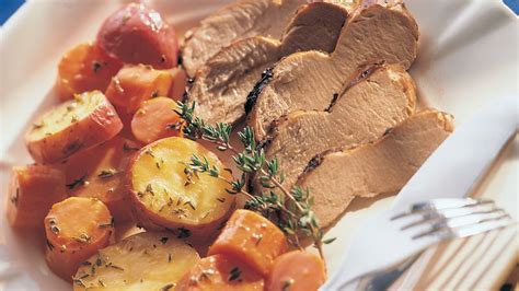 grilled-pork-with-orange-thyme-glazed-vegetables image