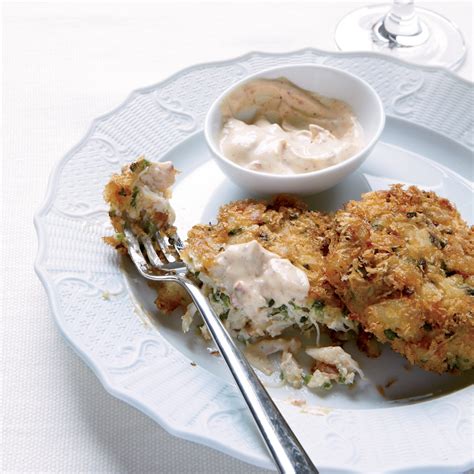 crisp-crab-cakes-with-chipotle-mayonnaise-food-wine image