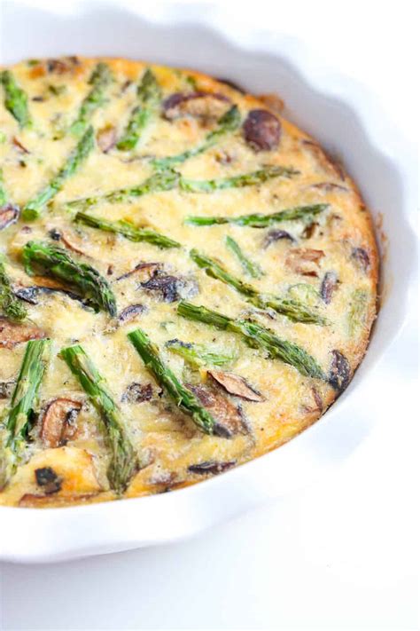 crustless-asparagus-quiche-with-mushrooms-pinch image