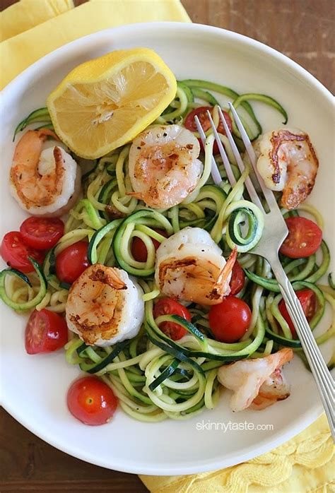zucchini-noodles-with-lemon-garlic-spicy-shrimp image