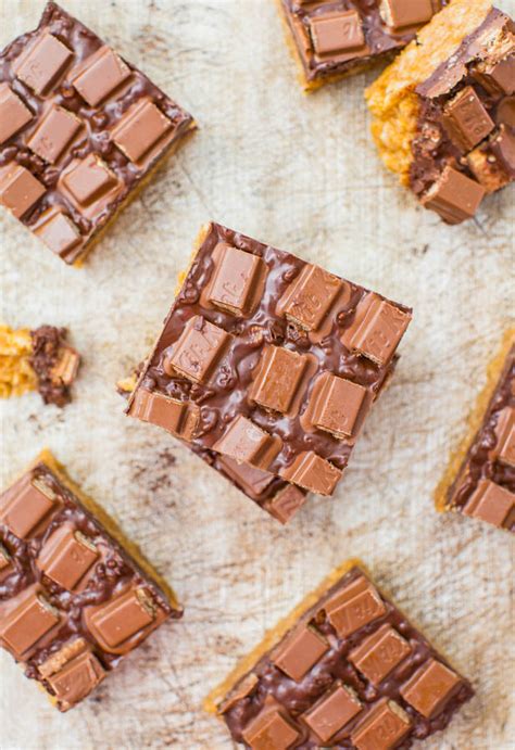 chocolate-peanut-butter-kit-kat-crunch-bars-averie image