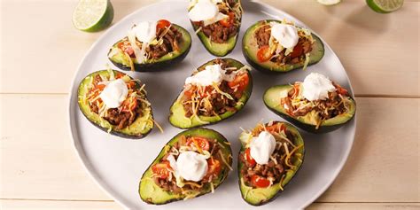 how-to-make-taco-stuffed-avocados-delish image