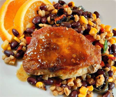 cumin-dusted-pork-chops-with-citrus-glaze-frugal image