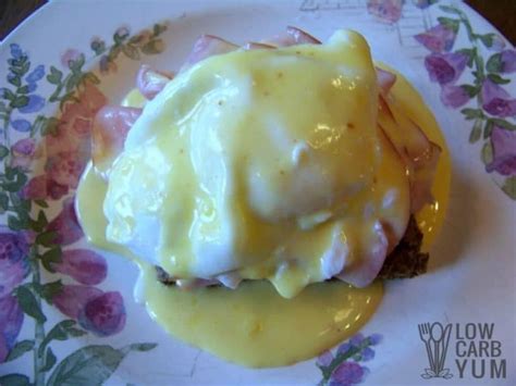 low-carb-eggs-benedict-with-hollandaise-sauce image