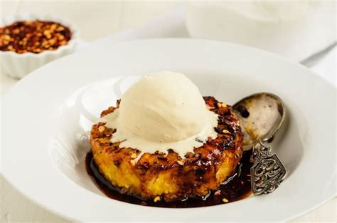caramelized-spiced-pineapple-with-vanilla-ice-cream image