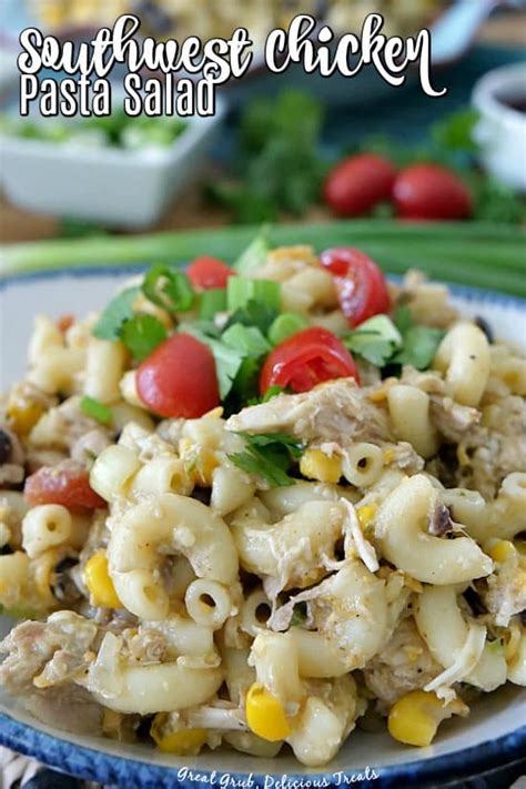 southwest-chicken-pasta-salad-great-grub-delicious image