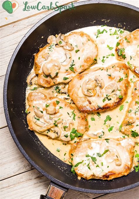 pork-chops-with-super-creamy-mushroom-sauce-low image