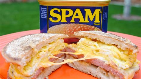 spam-breakfast-sandwich-spam-eggs-cheese image