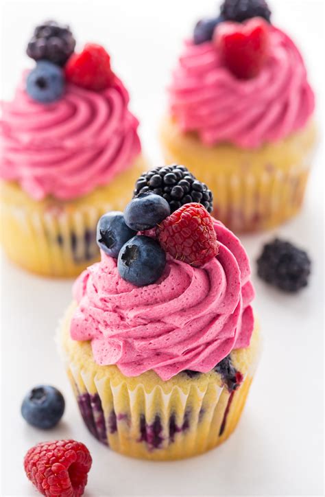 triple-berry-cupcakes-baker-by-nature image