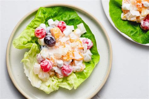 ambrosia-fruit-salad-with-sour-cream-dressing image