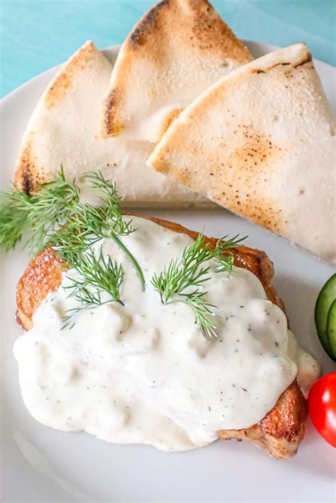 easy-baked-greek-pork-chops-with-creamy-feta-sauce image