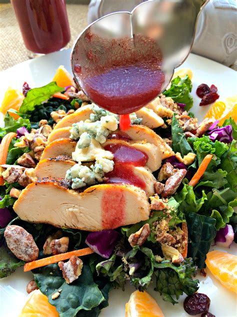 grilled-chicken-winter-salad-with-cranberry-vinaigrette image